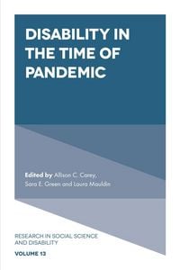Produktbild: Disability in the Time of Pandemic