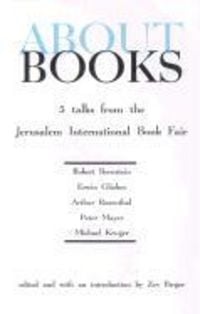 Produktbild: About Books: Five Talks from the Jerusalem Book Fair