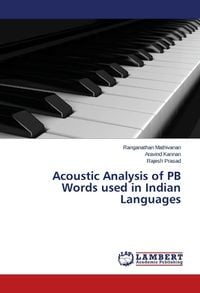 Produktbild: Mathivanan, R: Acoustic Analysis of PB Words used in Indian