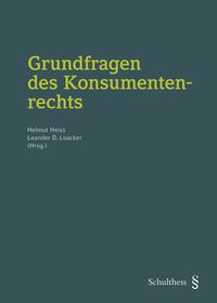 Produktbild: Grundfragen des Konsumentenrechts