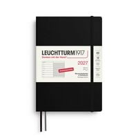 Produktbild: Wochenkalender & Notizbuch Medium (A5) 2027, Softcover, Schwarz, Deutsch