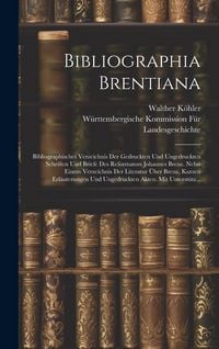 Produktbild: Bibliographia Brentiana