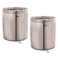Produktbild: Pflanztopf-Sack 30x40cm, beige, 28L, Polyester, 2er Set, extra dicke Bodenplatte f&uuml;r Isolierung