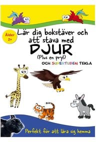 Produktbild: L&auml;r dig bokst&auml;ver och att stava med Djur och Supertuben Tekla
