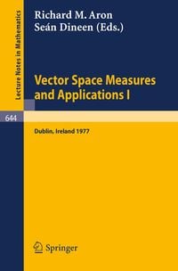 Produktbild: Vector Space Measures and Applications I