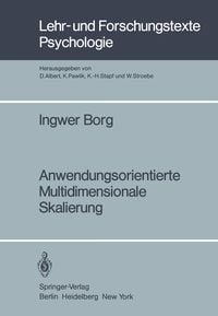 Produktbild: Anwendungsorientierte Multidimensionale Skalierung