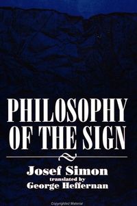 Produktbild: Philosophy of the Sign