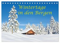 Produktbild: Wintertage in den Bergen (Tischkalender 2026 DIN A5 quer), CALVENDO Monatskalender