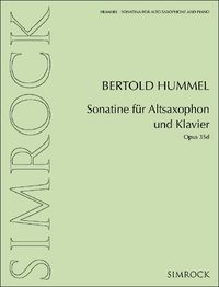 Produktbild: Sonatine f&uuml;r Altsaxophon und Klavier