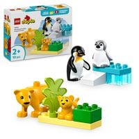 Produktbild: LEGO DUPLO 10442 Wildtier-Familien: Pinguine und L&ouml;wen, Lernspielzeug
