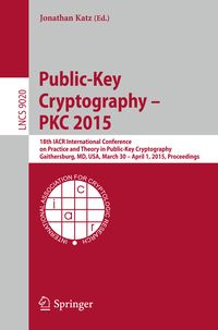 Produktbild: Public-Key Cryptography -- PKC 2015