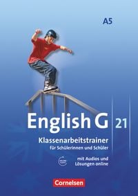 Bild vom Artikel English G 21. Ausgabe A 5. Klassenarbeitstrainer mit Lösungen und Audios online vom Autor Bärbel Schweitzer