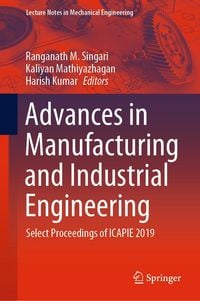 Produktbild: Advances in Manufacturing and Industrial Engineering