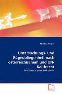 Produktbild: Wagner, M: Untersuchungs- und R&uuml;geobliegenheit nach &ouml;sterrei