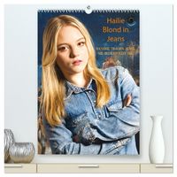 Produktbild: Hailie - Blond in Jeans (hochwertiger Premium Wandkalender 2027 DIN A2 hoch), Kunstdruck in Hochglanz