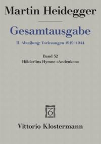 Produktbild: H&ouml;lderlins Hymne "Andenken" (Wintersemester 1941/42)