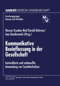 Produktbild: Kommunikative Beeinflussung in der Gesellschaft