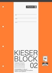 Produktbild: Brunnen Brunnen KIESER-Block A4 Lineatur 2