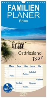 Produktbild: Familienplaner 2027 - Ostfriesland - Tour mit 5 Spalten (Wandkalender, 21 x 45 cm) CALVENDO
