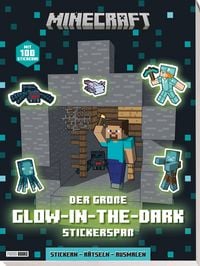 Produktbild: Minecraft: Der gro&szlig;e Glow-in-the-Dark Stickerspa&szlig;: Stickern - R&auml;tseln - Ausmalen