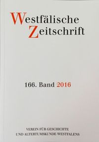 Produktbild: Westfälische Zeitschrift 166, Band 2016