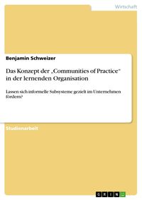 Produktbild: Das Konzept der "Communities of Practice" in der lernenden Organisation