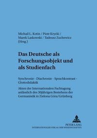 Produktbild: Das Deutsche als Forschungsobjekt und als Studienfach