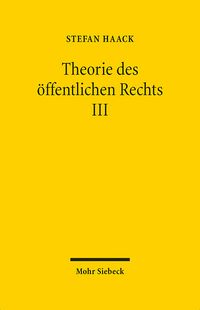 Produktbild: Theorie des &ouml;ffentlichen Rechts III