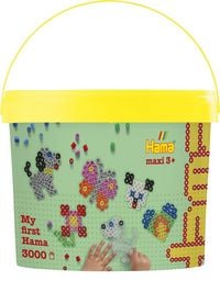 Produktbild: HAMA Eimer mit Maxi-Perlen, Stiftpl.n und Anleitung