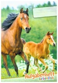 Bild vom Artikel Lernfreunde Aufgabenheft Farbenfroh Mini A6 1 Schuljahr Motiv "Pferde" EH, Zusatz sortenrein vom Autor 