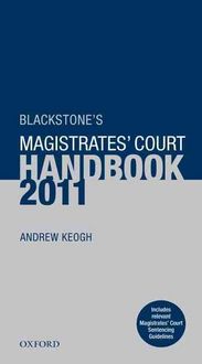 Produktbild: Blackstone's Magistrates' Court Handbook