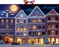 Produktbild: Winterstadt am Abend, Wand-Adventskalender