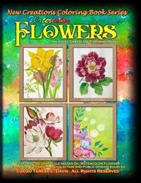 Produktbild: New Creations Coloring Book Series: Watercolor Flowers