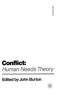 Produktbild: Conflict: Human Needs Theory
