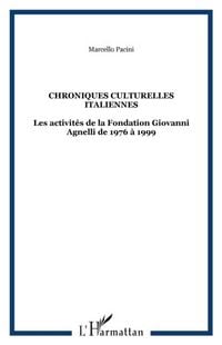 Produktbild: Chroniques Culturelles Italiennes