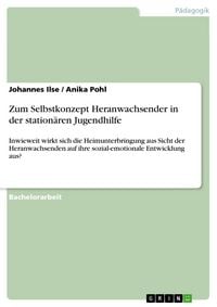 Produktbild: Zum Selbstkonzept Heranwachsender in der station&auml;ren Jugendhilfe