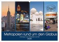 Produktbild: Metropolen rund um den Globus (Wandkalender 2026 DIN A2 quer), CALVENDO Monatskalender