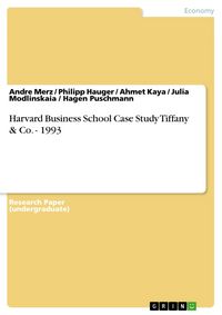 Produktbild: Harvard Business School Case Study Tiffany & Co. - 1993