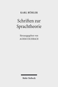 Produktbild: Schriften zur Sprachtheorie
