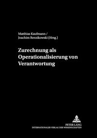 Produktbild: Zurechnung als Operationalisierung von Verantwortung