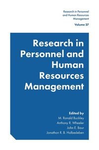 Produktbild: Research in Personnel and Human Resources Management