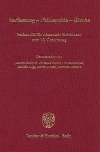 Produktbild: Verfassung - Philosophie - Kirche.