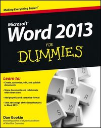 Produktbild: Word 2013 For Dummies