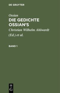 Produktbild: Die Gedichte Oisian's. Band 1