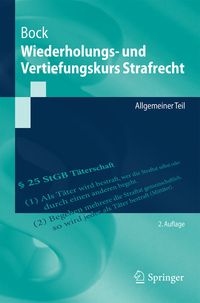 Bild vom Artikel Wiederholungs- und Vertiefungskurs Strafrecht vom Autor Dennis Bock