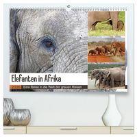 Produktbild: Elefanten in Afrika (hochwertiger Premium Wandkalender 2026 DIN A2 quer), Kunstdruck in Hochglanz