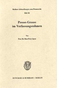 Produktbild: Presse-Grosso im Verfassungsrahmen.