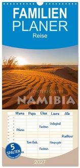 Produktbild: Familienplaner 2027 - Lichterf&uuml;lltes Namibia mit 5 Spalten (Wandkalender, 21 x 45 cm) CALVENDO