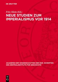 Produktbild: Neue Studien zum Imperialismus vor 1914