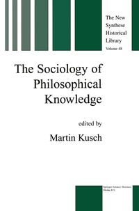 Produktbild: The Sociology of Philosophical Knowledge